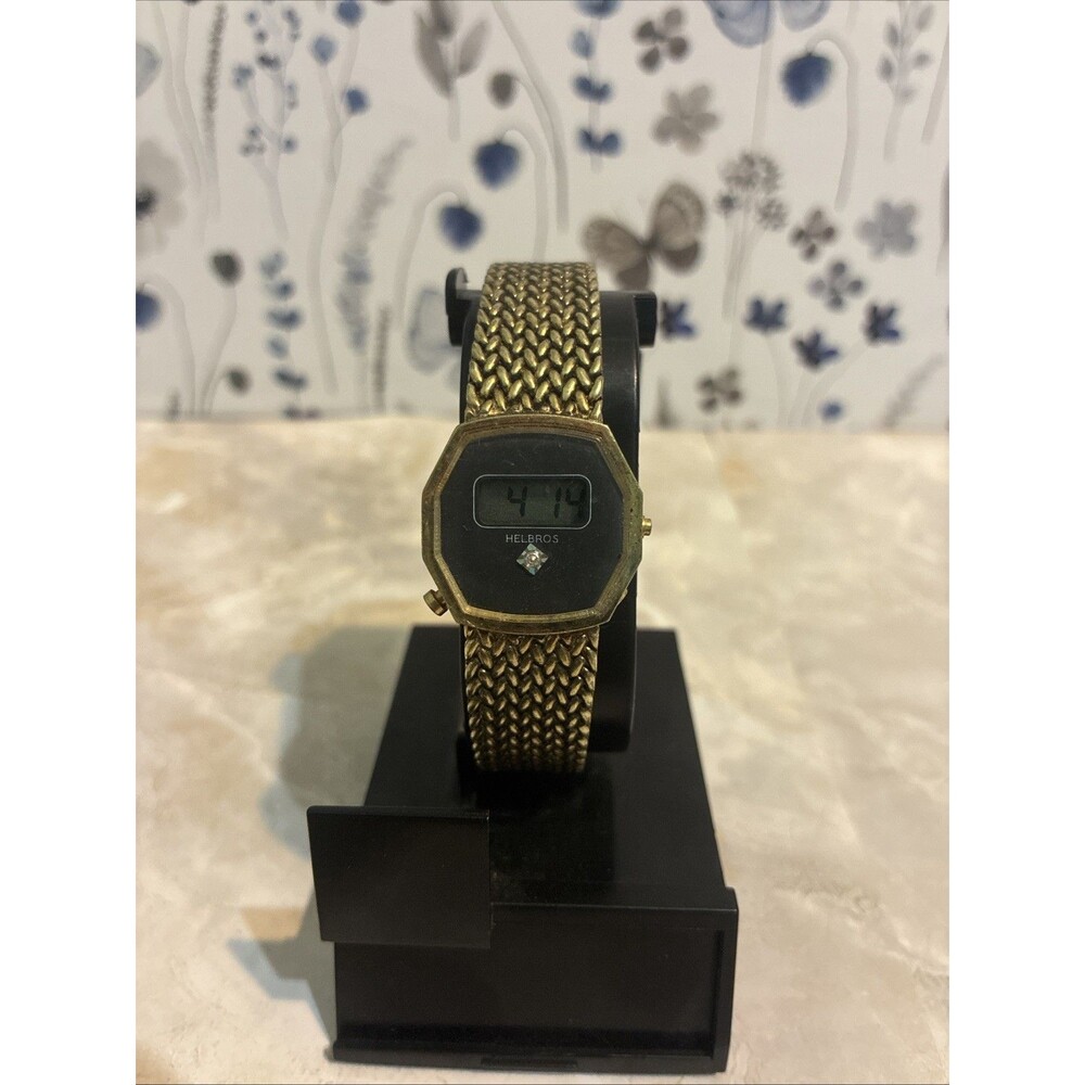 Vintage HELBROS ladies Digital Watch With Light